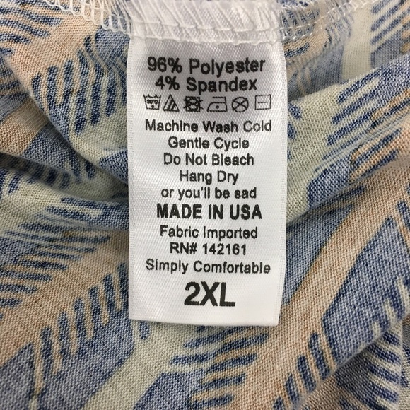 LULAROE Maxi Skirt Long Arrows Herringbone Southwestern Modest Boho Plus Size 2X - Picture 10 of 12